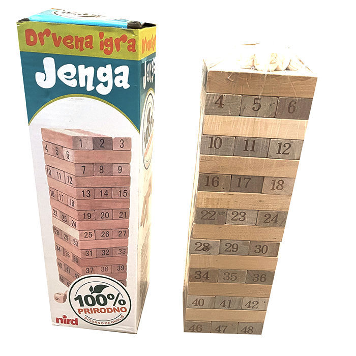 DRUŠTVENA IGRA JENGA 48 KOM